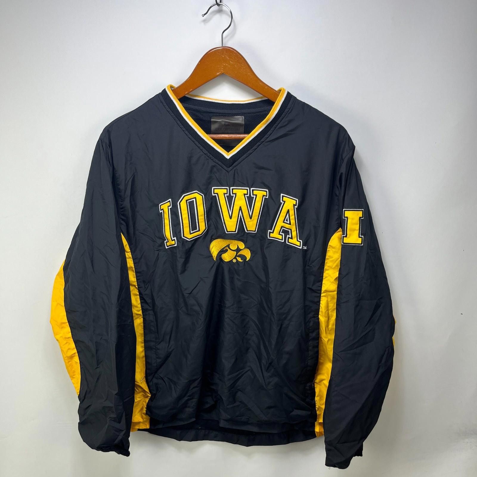 Other Vintage Iowa Hawkeyes Pullover Windbreaker Jacket Medium Size ONE SIZE - 1 Thumbnail