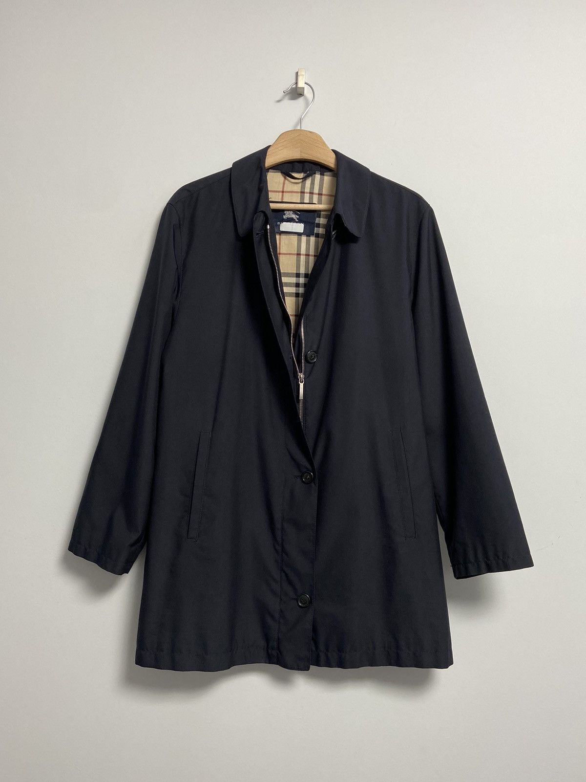 Burberry Burberry Trench Coat Dark Blue Size S / US 4 / IT 40 - 1 Thumbnail