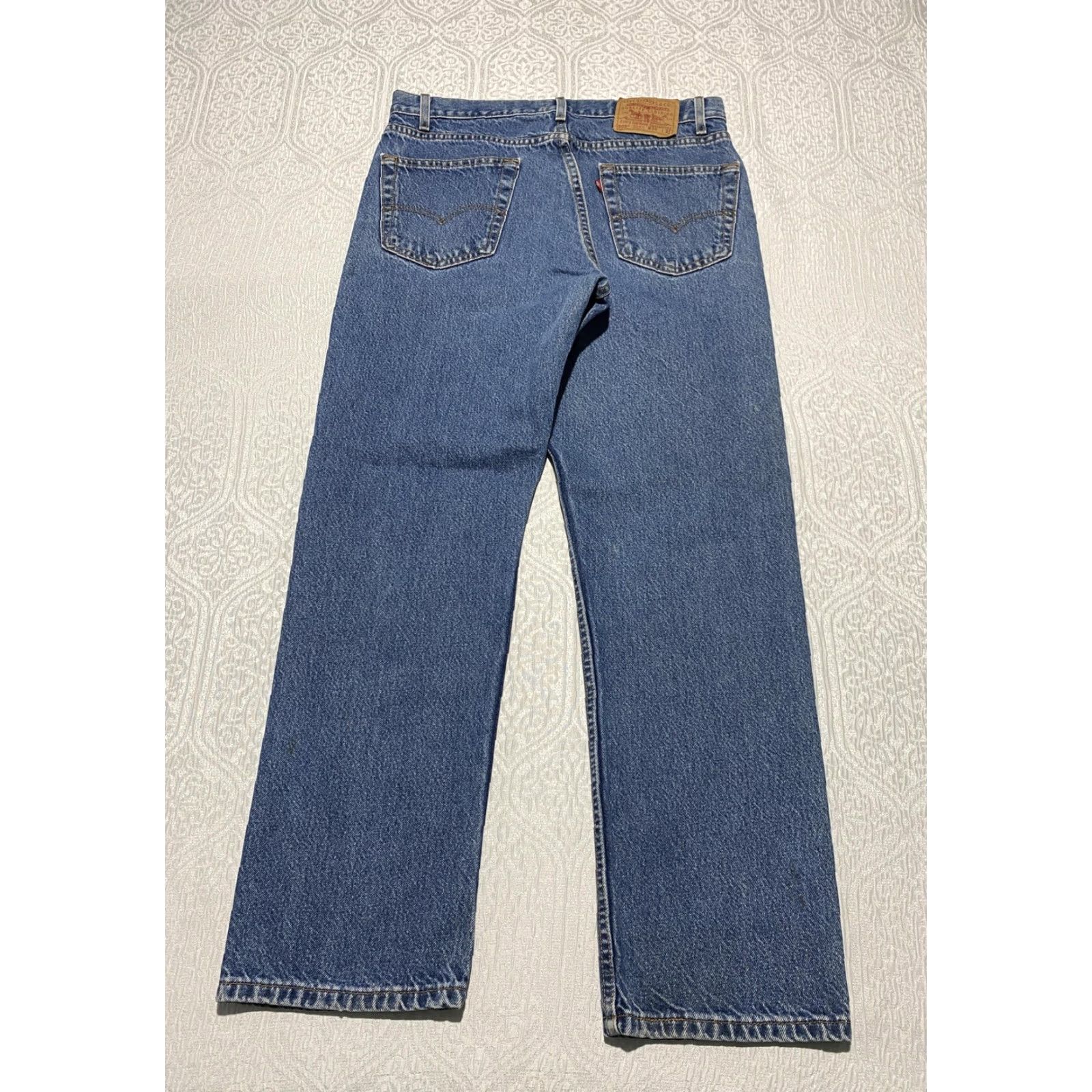 Levi's VINTAGE Levi's 505 Jeans Mens 34x30 Regular Fit Straight Red Tab 90s USA Denim Blue Cotton 5-Pocket Mens Size US 34 / EU 50 - 6 Thumbnail
