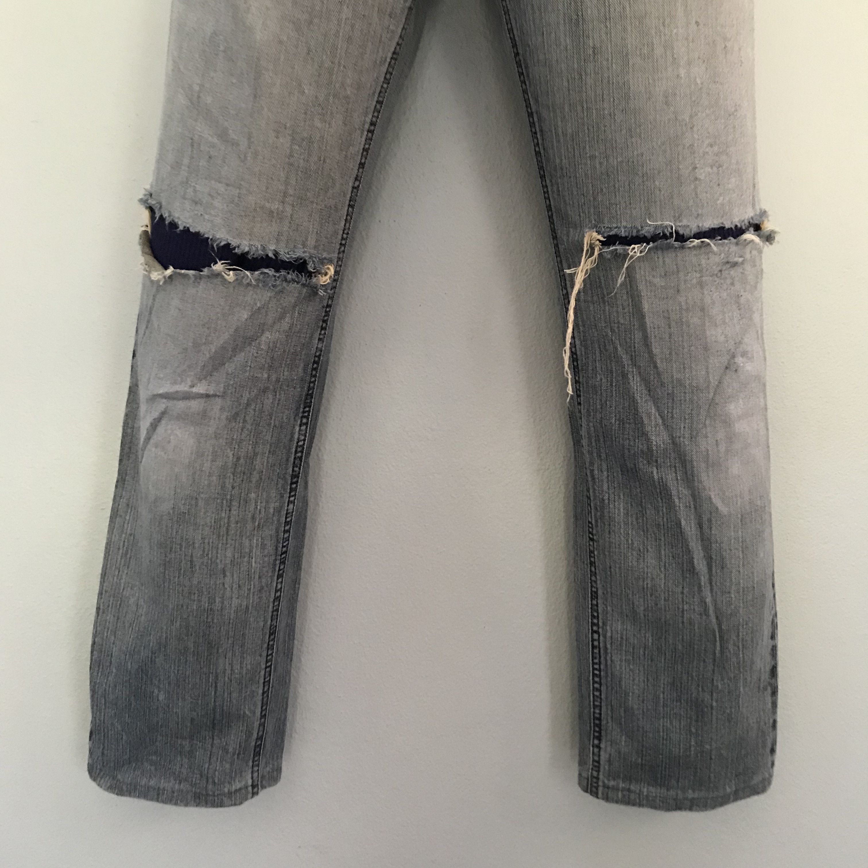 Lee Vintage 90s Lee Light Wash Faded Blue Straigh Flare Size US 29 - 4 Thumbnail