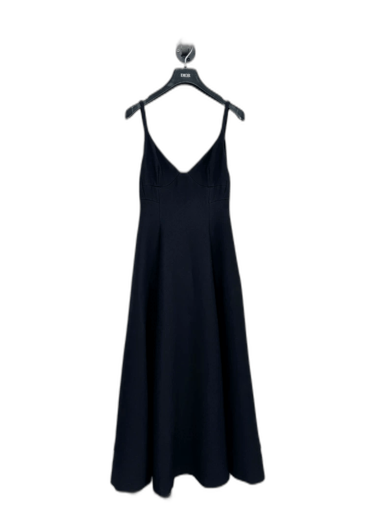 Dior Dior Wool Silk Dress with Spaghetti Straps-2505 Size S / US 4 / IT 40 - 1 Thumbnail