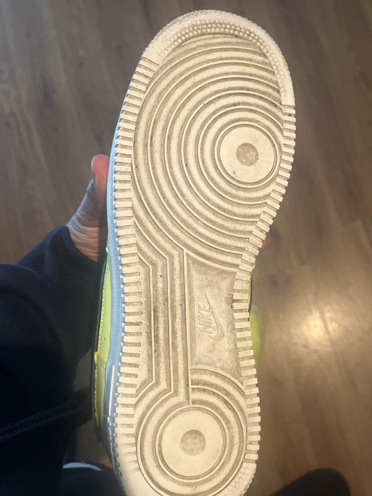 Nike Yellow Air Force 1 Size US 9.5 / EU 42-43 - 3 Thumbnail