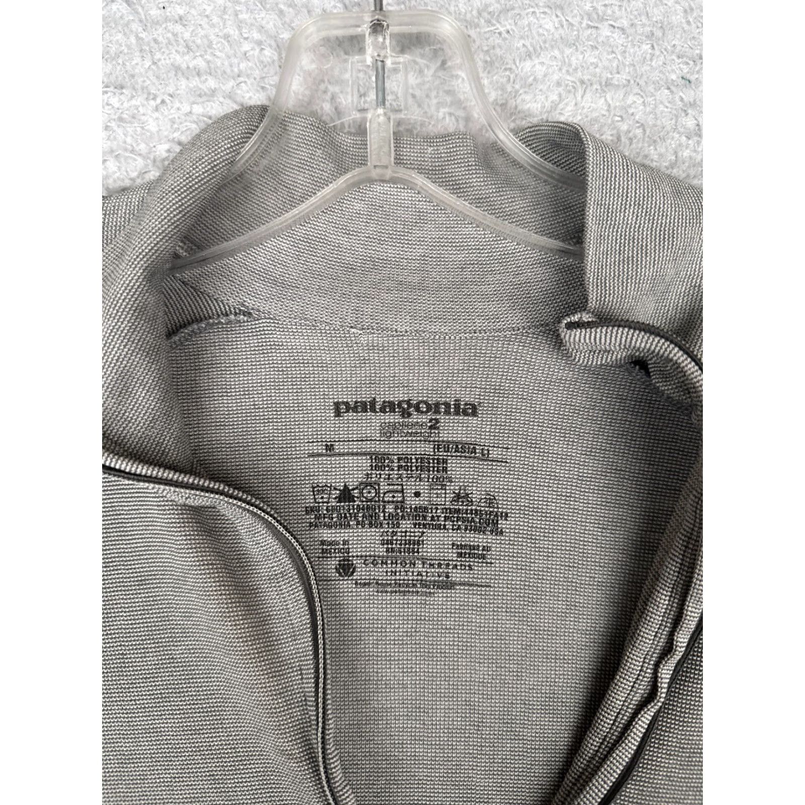 Patagonia Patagonia Shirt Women Medium Gray Capilene 2 Polyester 1/4 Zip Long Sleeve Womens Size M / US 6-8 / IT 42-44 - 7 Thumbnail