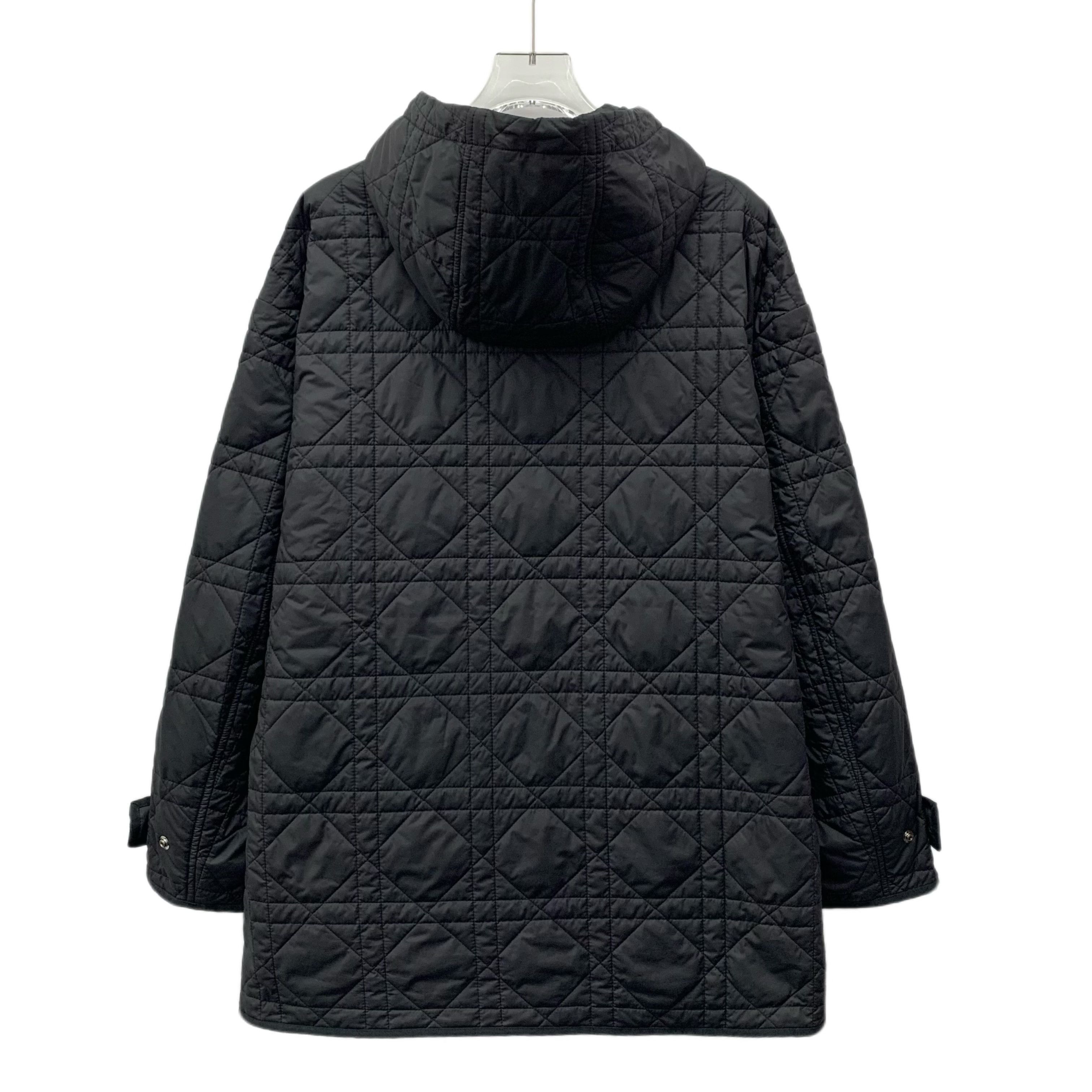 Dior Dior Jacket – Black Quilted Bee Hoodie (Size XXS) Size XXS / US 00 / IT 34 - 8 Thumbnail