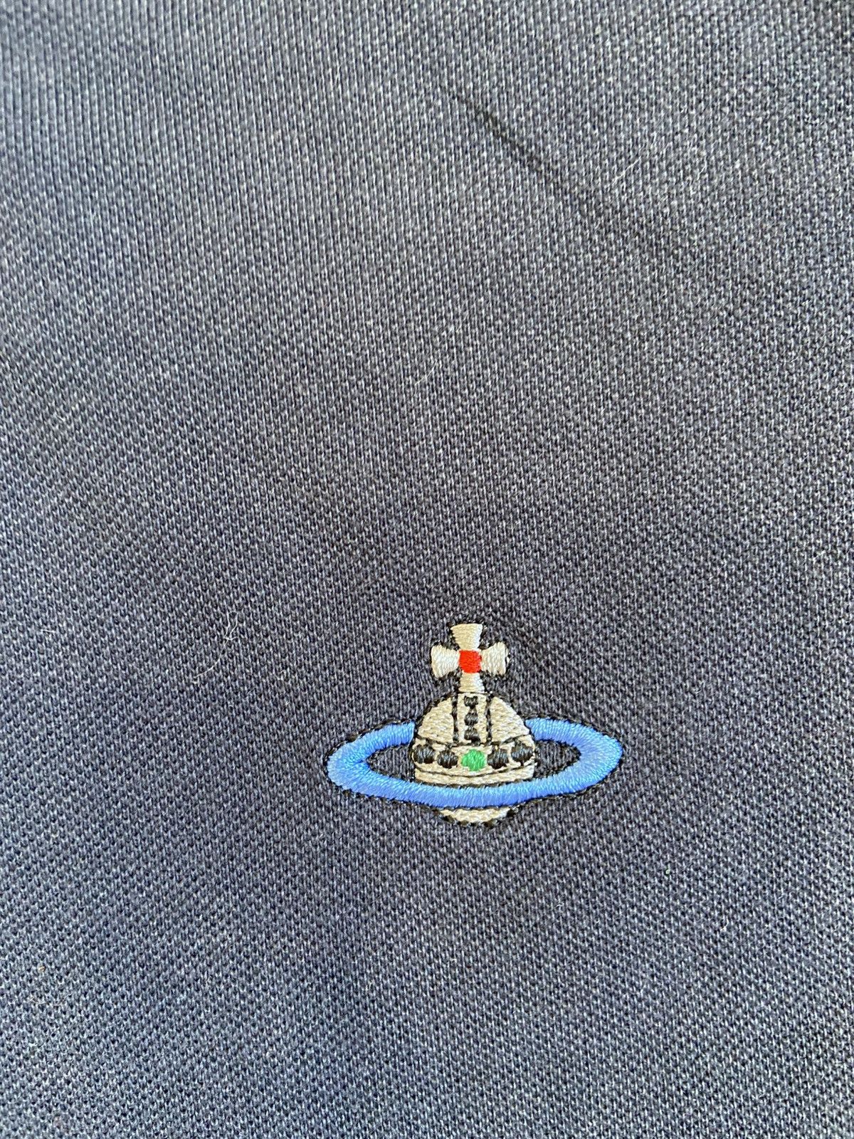 Vivienne Westwood Vintage Vivienne Westwood Polo T-Shirt Embroidered Orb Logo Size US XXL / EU 58 / 5 - 3 Thumbnail