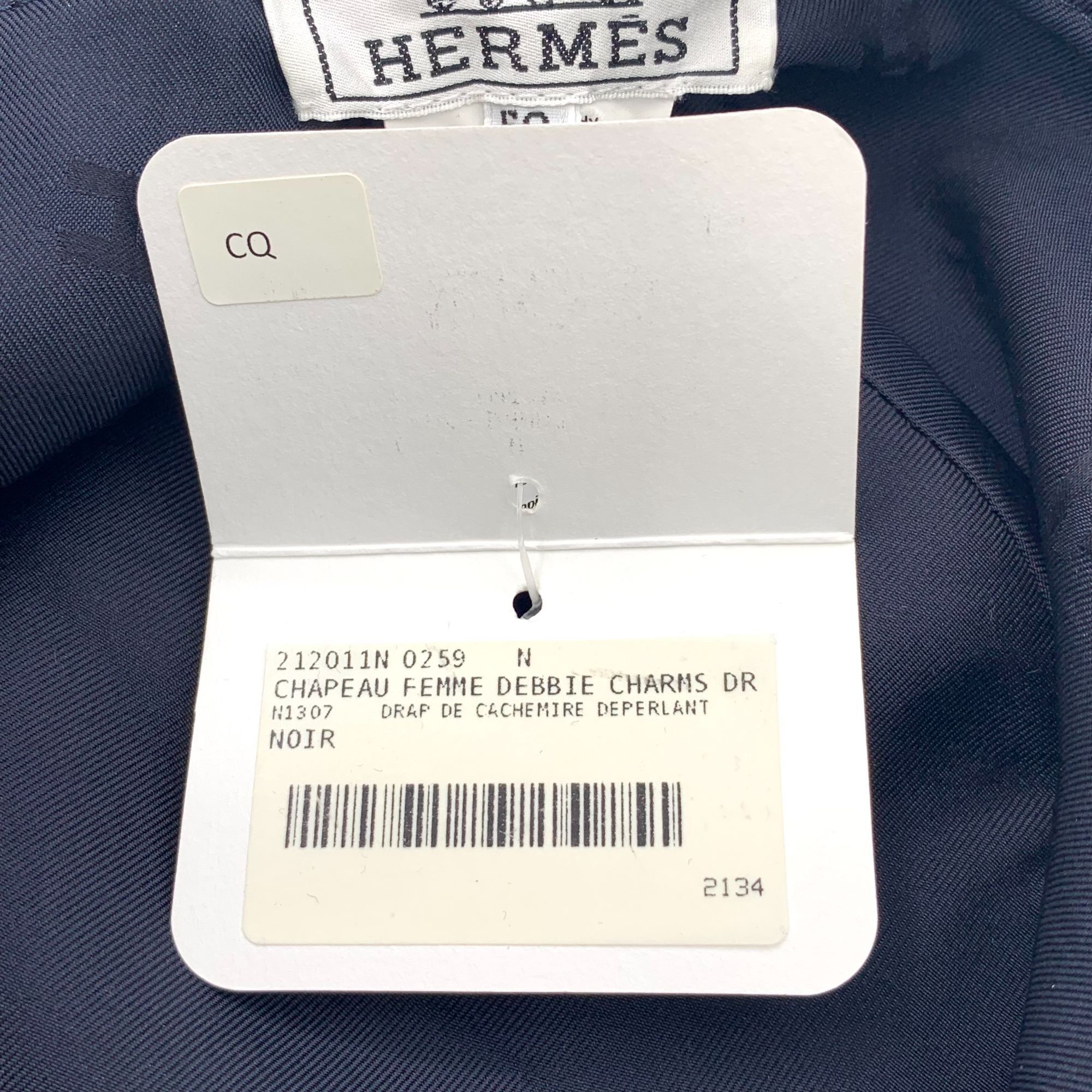 Hermes Hermes Cashmere Embroidered Fisherman Hat 59cm Chapeau Femme Size ONE SIZE - 3 Thumbnail