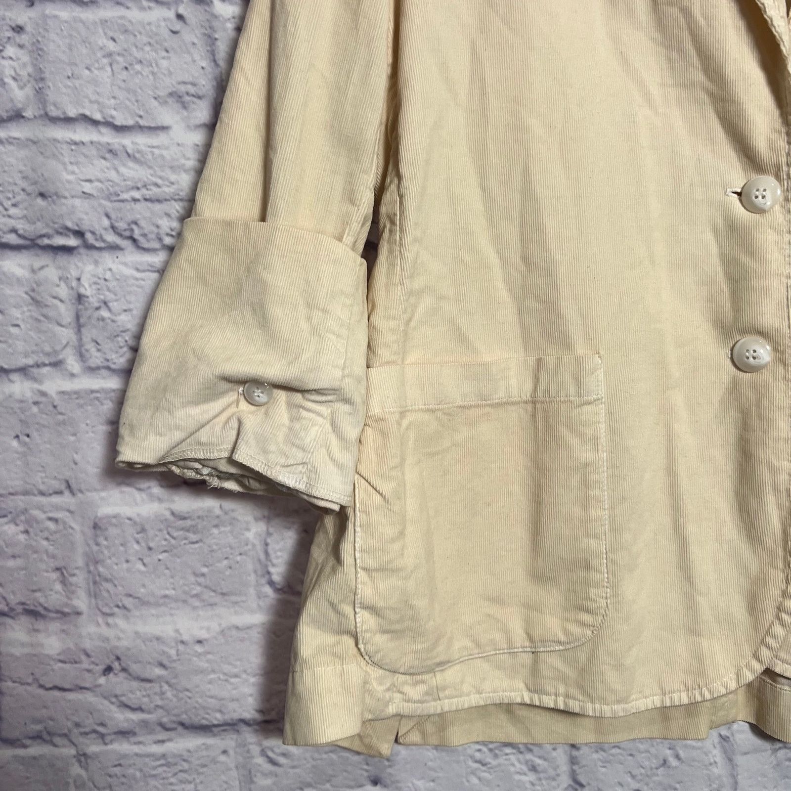 Other Stark X Allan Corduroy Blazer Cream Beige Size M NWT Size M / US 6-8 / IT 42-44 - 7 Thumbnail