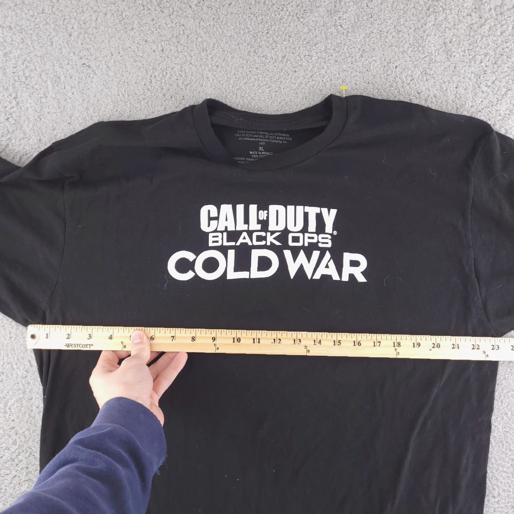 Vintage Call of Duty Shirt Mens XL Black Short Sleeve Cold War Game Stop Size US XL / EU 56 / 4 - 7 Thumbnail