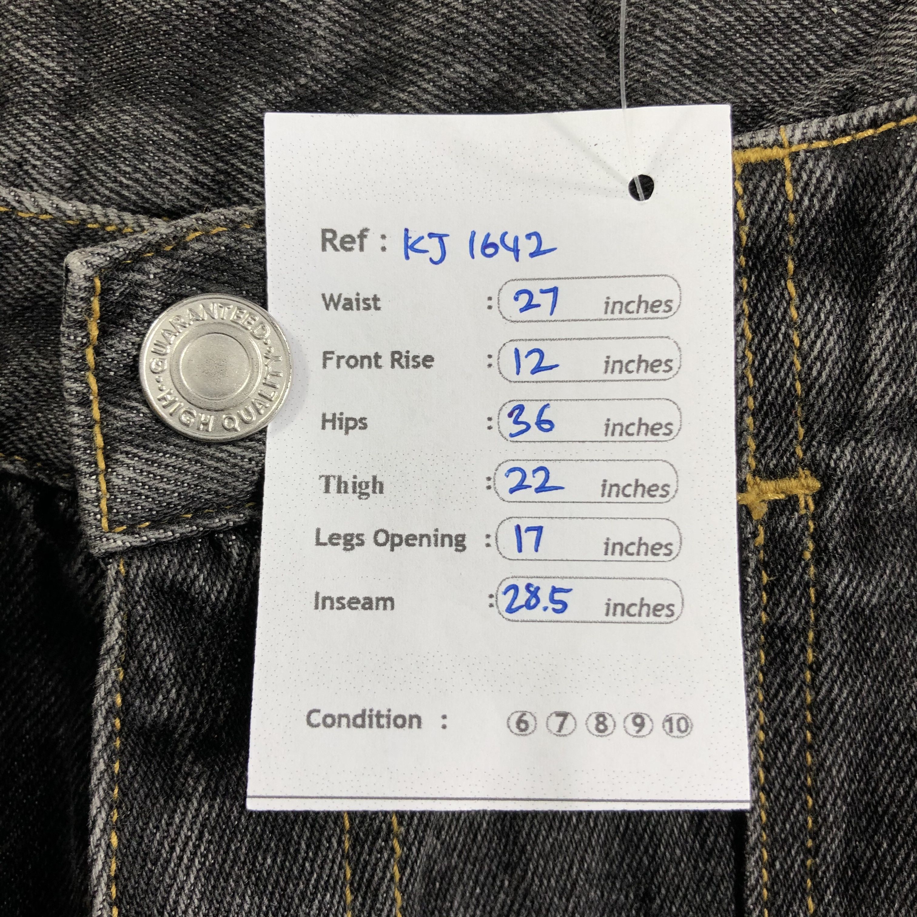 Japanese Brand Japanese Bush Pants Jeans Faded Black Denim KJ1642 Size 27" / US 4 / IT 40 - 9 Thumbnail