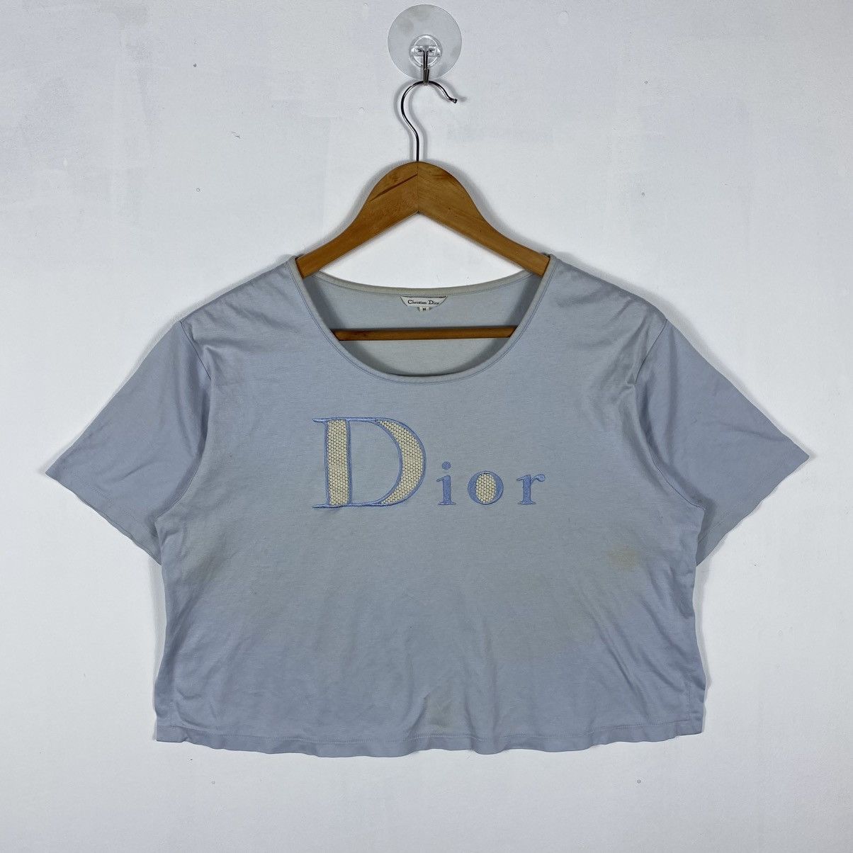 Christian Dior Monsieur × Vintage Vintage 90's CHRISTIAN DIOR Dior Embroidery Cropped Tops Size M / US 6-8 / IT 42-44 - 2 Thumbnail
