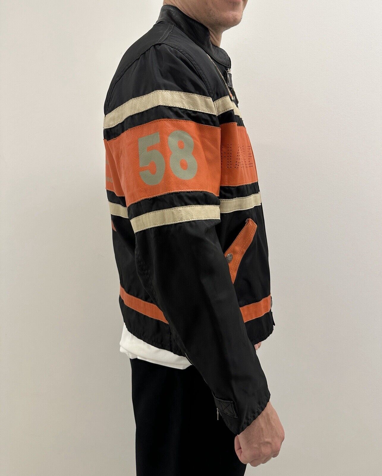 Harley Davidson Vintage Harley Davidson H-D Team 2000 Miles Leather Jacket Size US XL / EU 56 / 4 - 8 Thumbnail