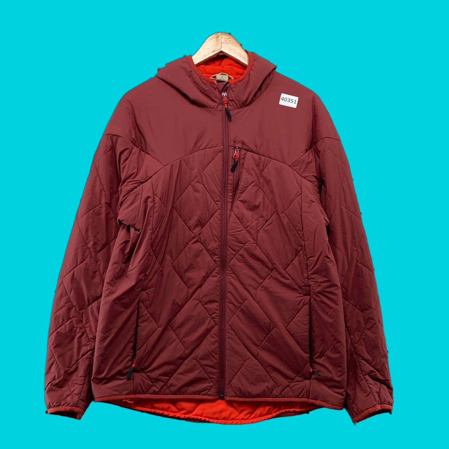 Vintage VINTAGE Duluth Agiloft Quilted Jacket Mens Medium Red Hooded Zip Fashion Quilted 20.5x29 Mens Clothing Size US M / EU 48-50 / 2 - 1 Thumbnail