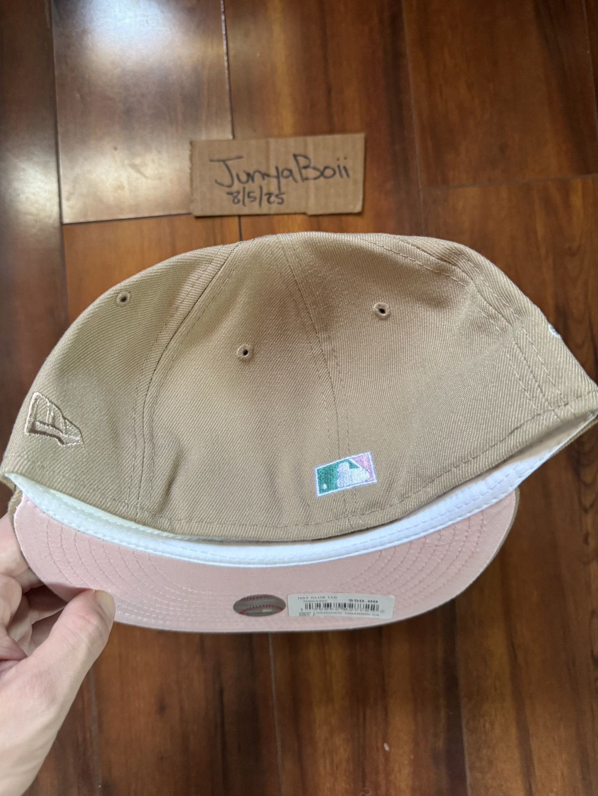 Hat Club Size 7 LA Dodgers 100th Anniversary Patch Sandstorm Fitted Size ONE SIZE - 4 Thumbnail