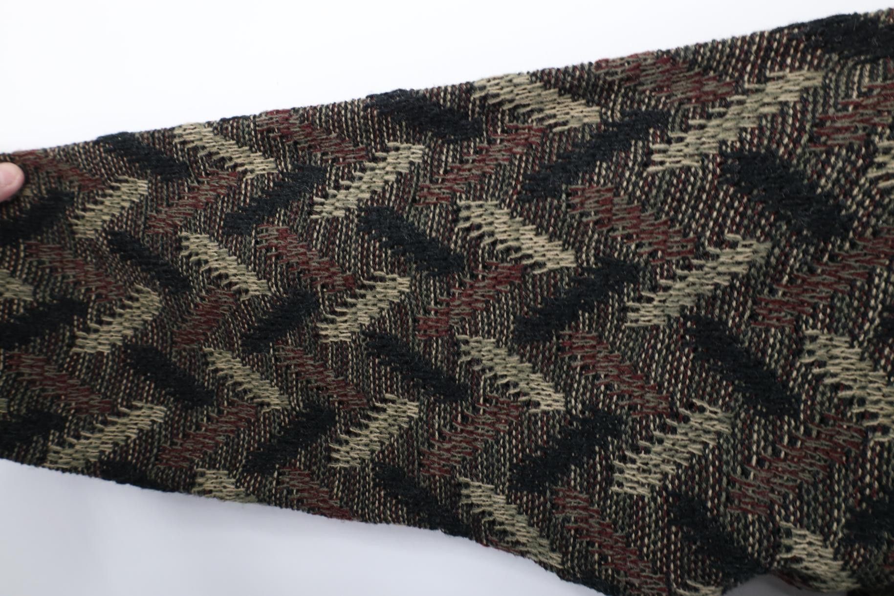 Vintage Vintage 90s Streetwear Knit Earth Tone Zig Zag Sweater Size US XL / EU 56 / 4 - 6 Thumbnail
