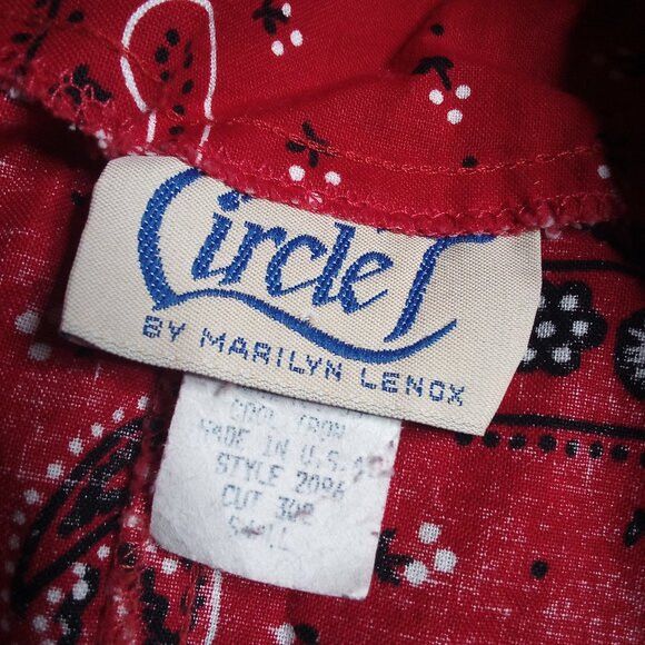 Other Vintage Circle T Bandana Paisley Western Shirt Sleeveless Size S / US 4 / IT 40 - 3 Thumbnail