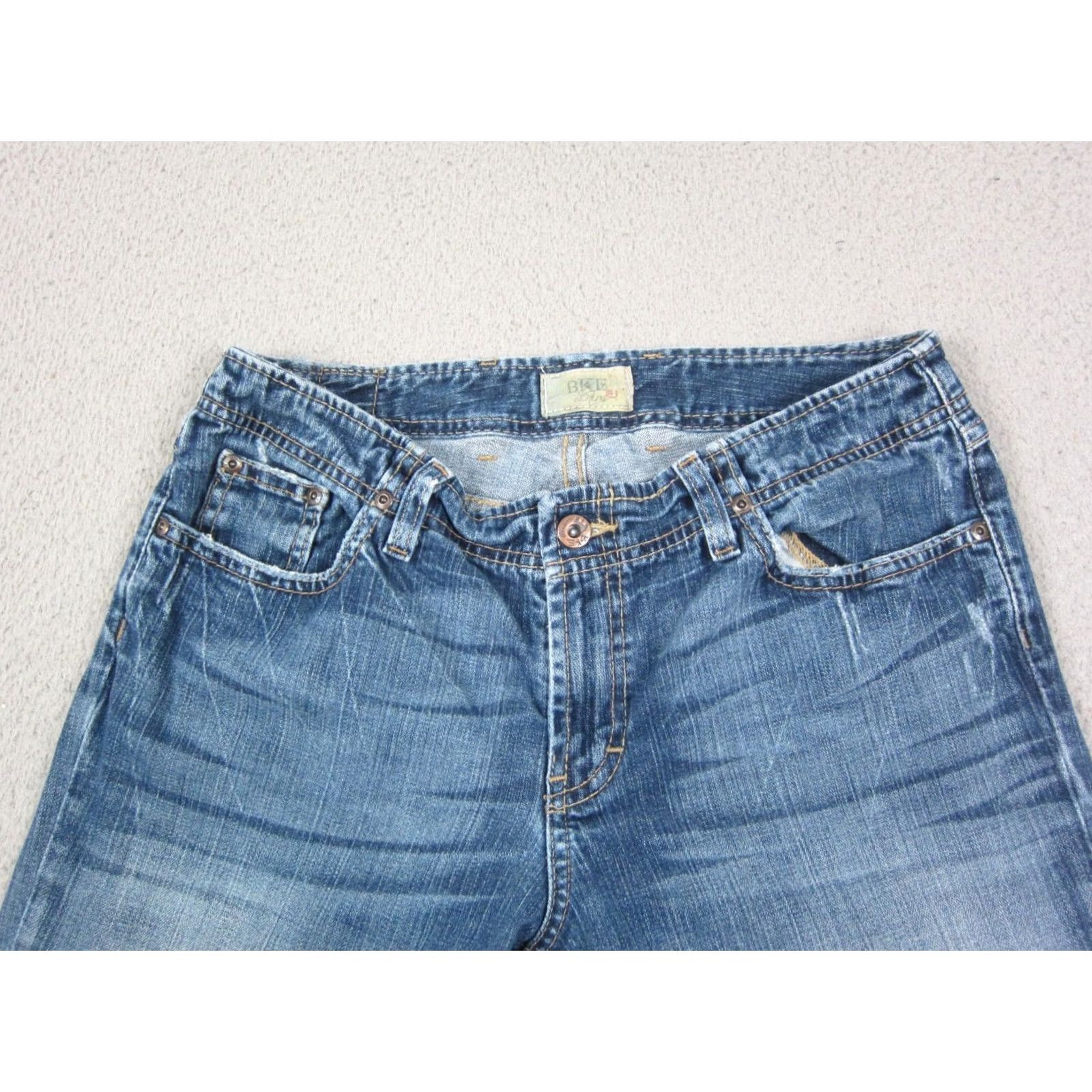 Vintage Buckle BKE Jeans Mens 30 x 33.5 Blue Denim Stretch Straight Leg Medium Wash 90s Retro Size US 30 / EU 46 - 4 Thumbnail