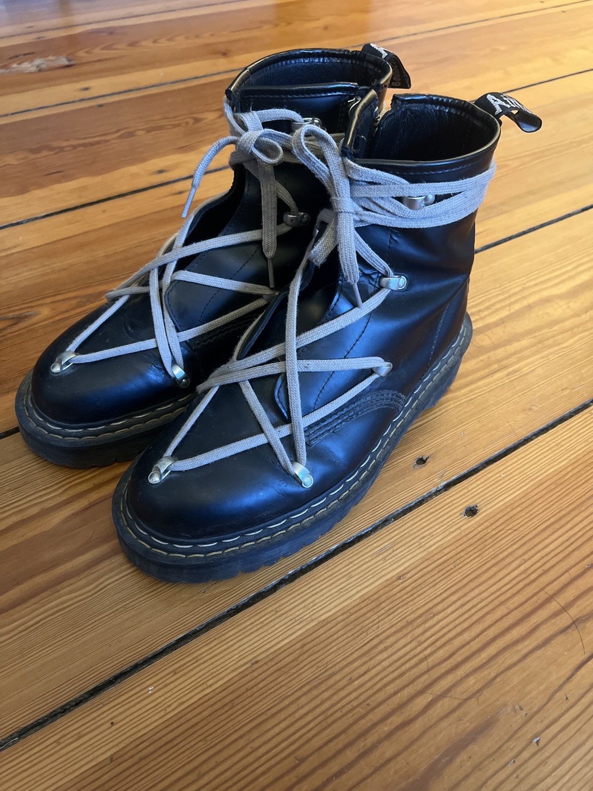 Dr. Martens × Rick Owens Dr. Martens x Rick Owens 1460 Bex Boots Black UK10 EU45 Size US 11 / EU 44 - 1 Thumbnail