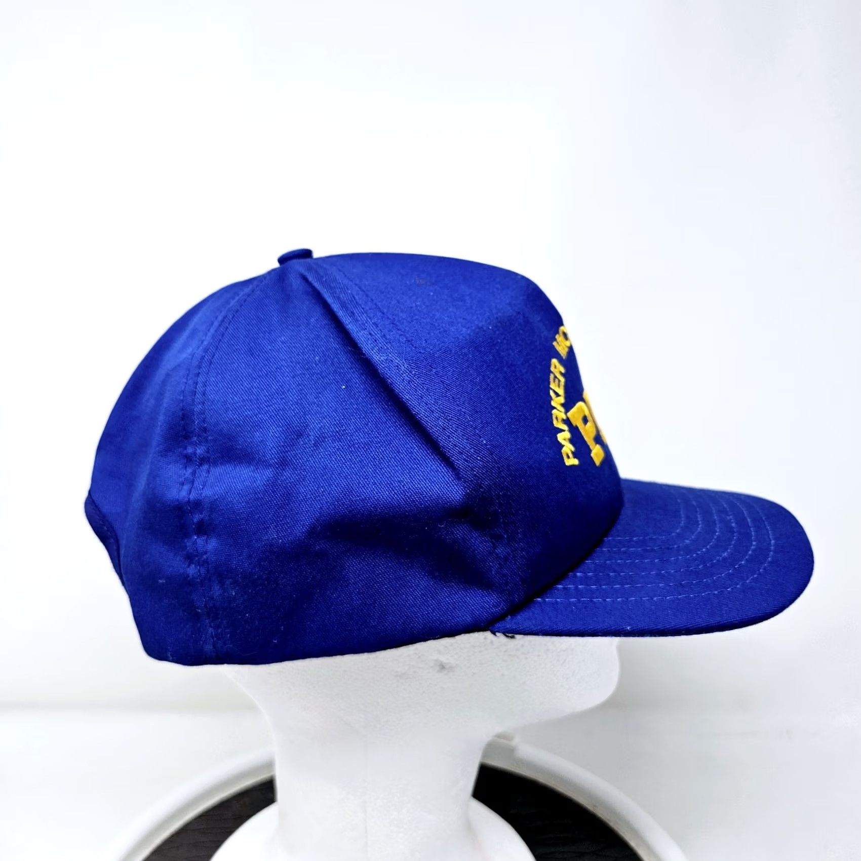 Parker VINTAGE Parker Motor Freight Made In USA 90s Blue Trucker Hat Logo Men One Size Blue USA 90s Trucker Hat Mens Size ONE SIZE - 3 Thumbnail