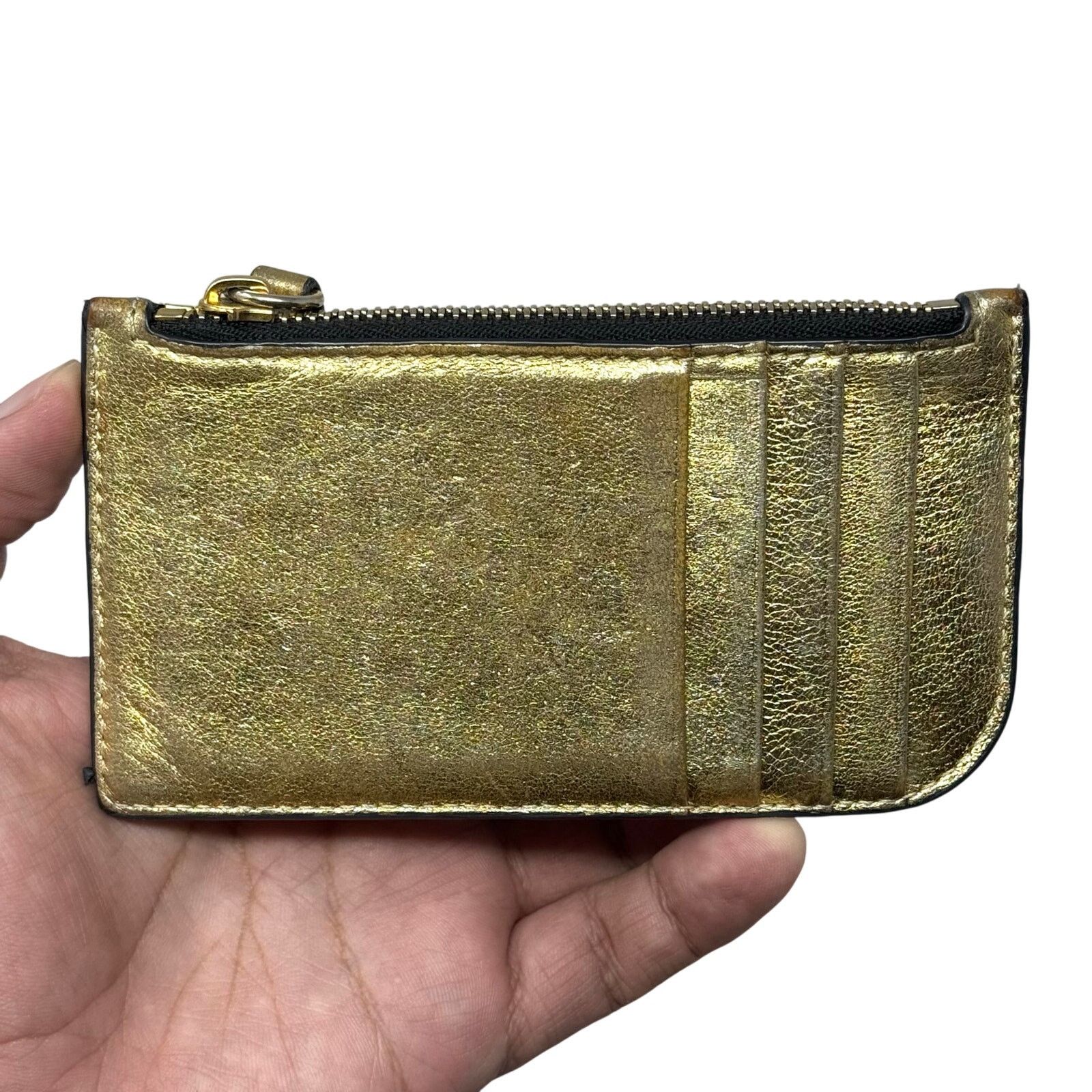Versace Versace Metallic Zipper Wallet Size ONE SIZE - 5 Thumbnail