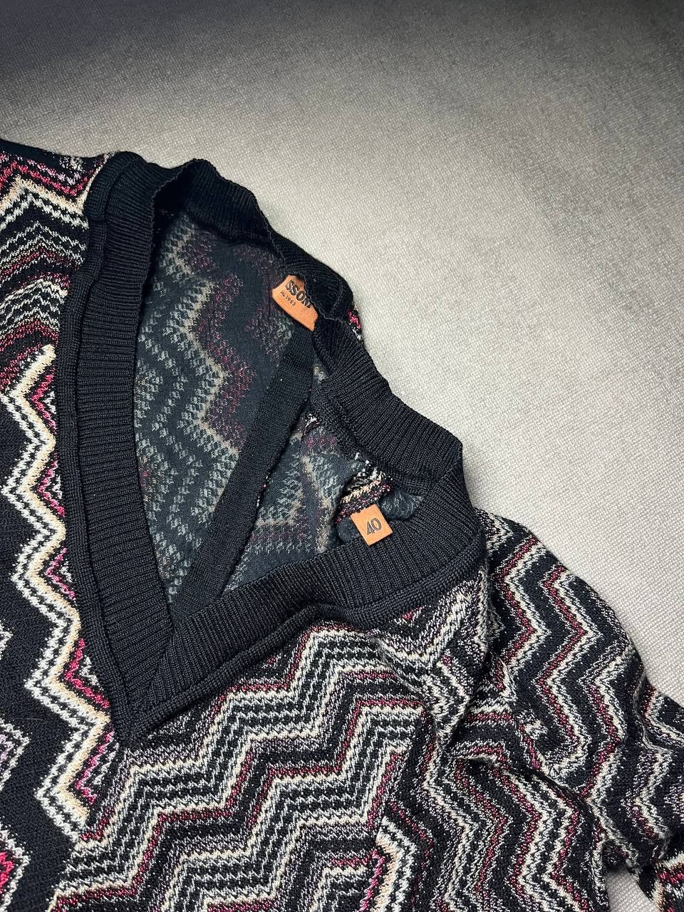 Missoni Missoni Women`s Geomertical Viscosa Knit Mini Dress 40 Size S / US 4 / IT 40 - 14 Thumbnail