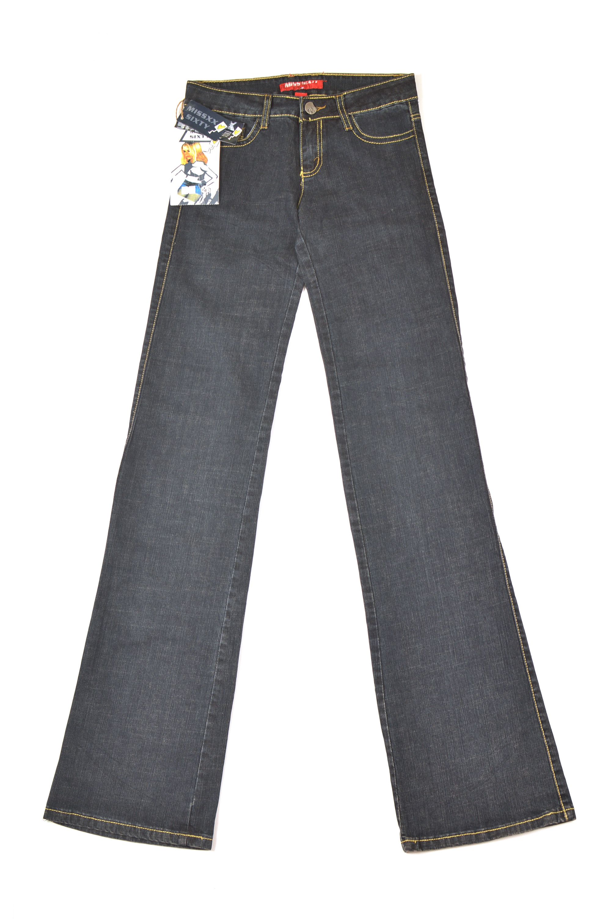 Miss Sixty × Vintage Miss Sixty 60 Vintage Y2K Flare Denim Jeans Low Rise Size 26" / US 2 / IT 38 - 1 Thumbnail