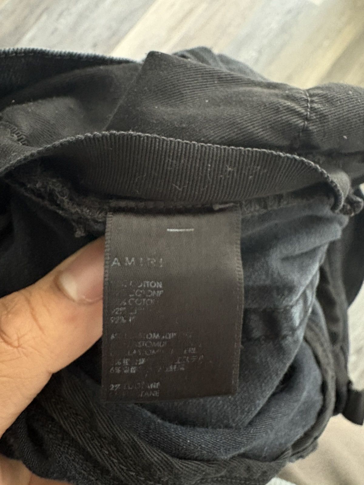 Amiri Amiri MX1 Jeans ‘Vintage Black’ Red Patches Size US 30 / EU 46 - 8 Thumbnail