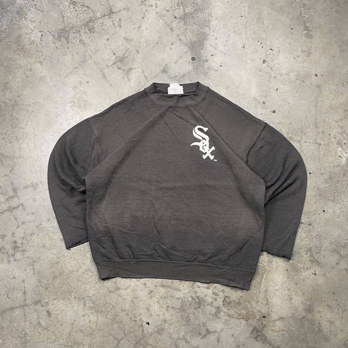Fruit Of The Loom × MLB Rare 90s Chicago White Sox Distressed Sunfaded Crewneck Size US L / EU 52-54 / 3 - 1 Thumbnail