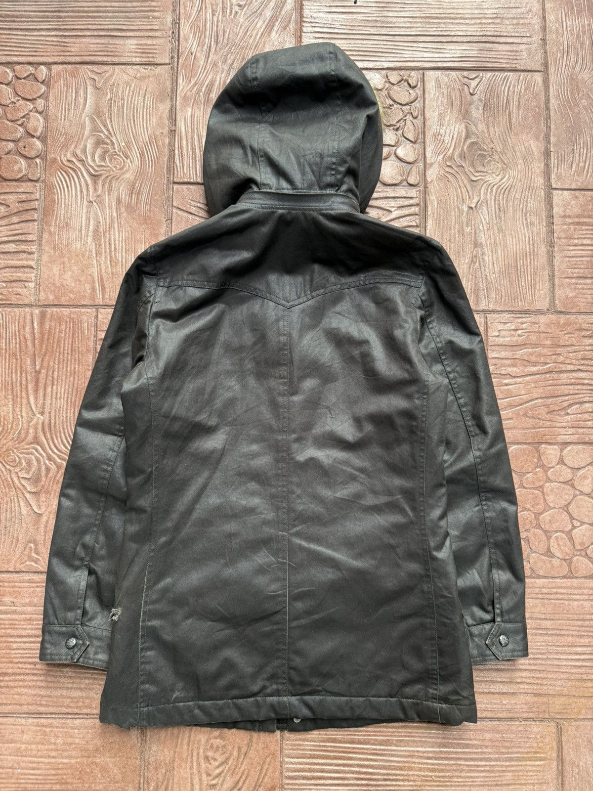 Japanese Brand Custom Culture Chrome Hearts Cross Button Waxed Fur Jacket Size US M / EU 48-50 / 2 - 11 Thumbnail