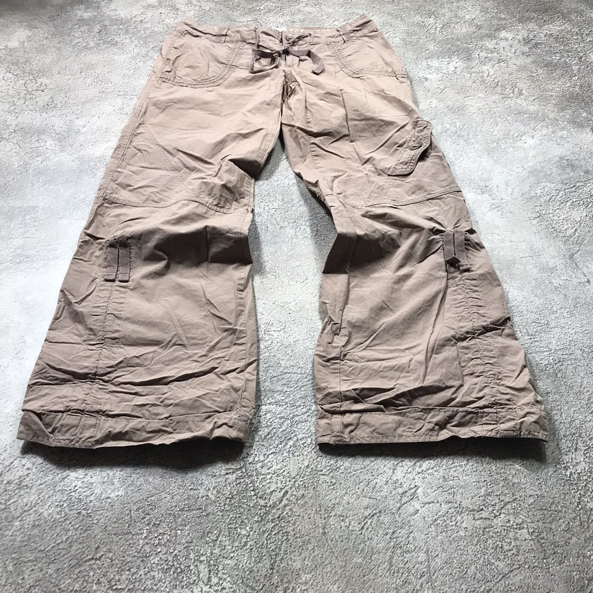 Vintage Vintage 90s Baggy Cargo Pants Distressed Parachute Grunge 30 Size 30" / US 8 / IT 44 - 1 Thumbnail