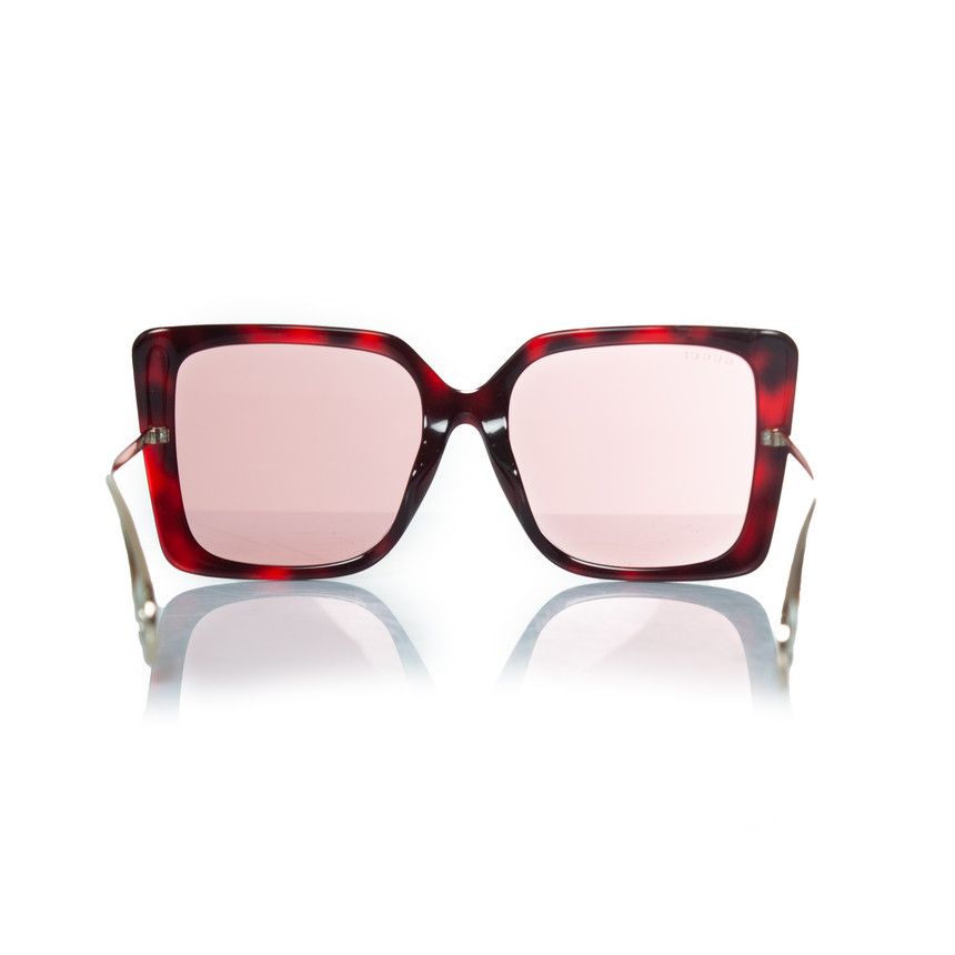 Gucci Gucci, pink oversized Havana sunglasses Size ONE SIZE - 4 Thumbnail