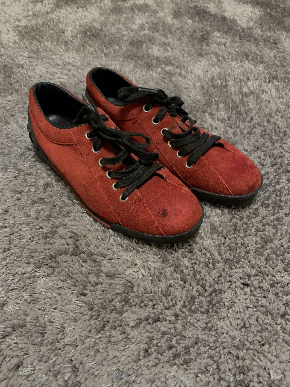 Gucci × Leather × Vintage Gucci shoes Men sneakers red Size US 7 / EU 40 - 2 Thumbnail