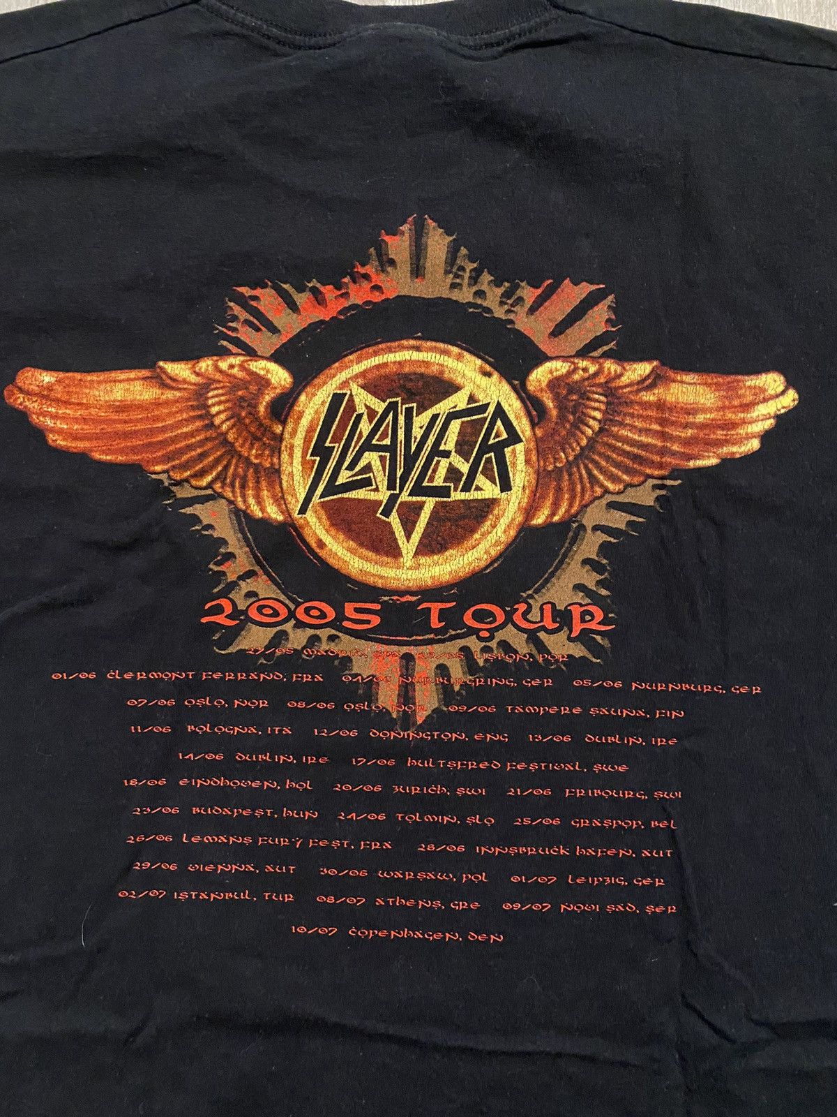 Band Tees *RARE* Vintage 2004 Slayer T-Shirt Size US L / EU 52-54 / 3 - 6 Thumbnail