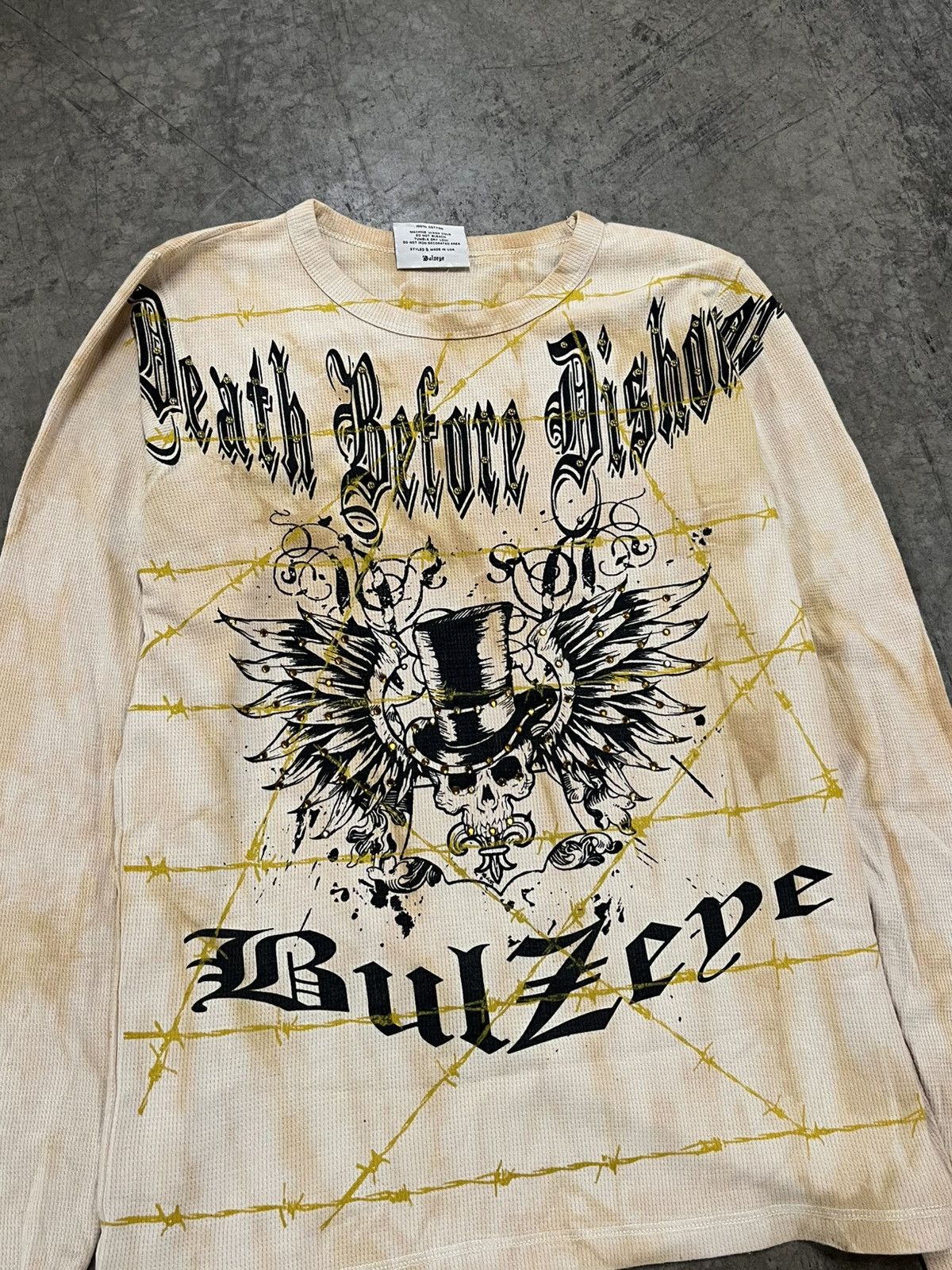 Affliction × Vintage Y2k grunge thermal skater hype rare affliction style opium Size US M / EU 48-50 / 2 - 5 Thumbnail
