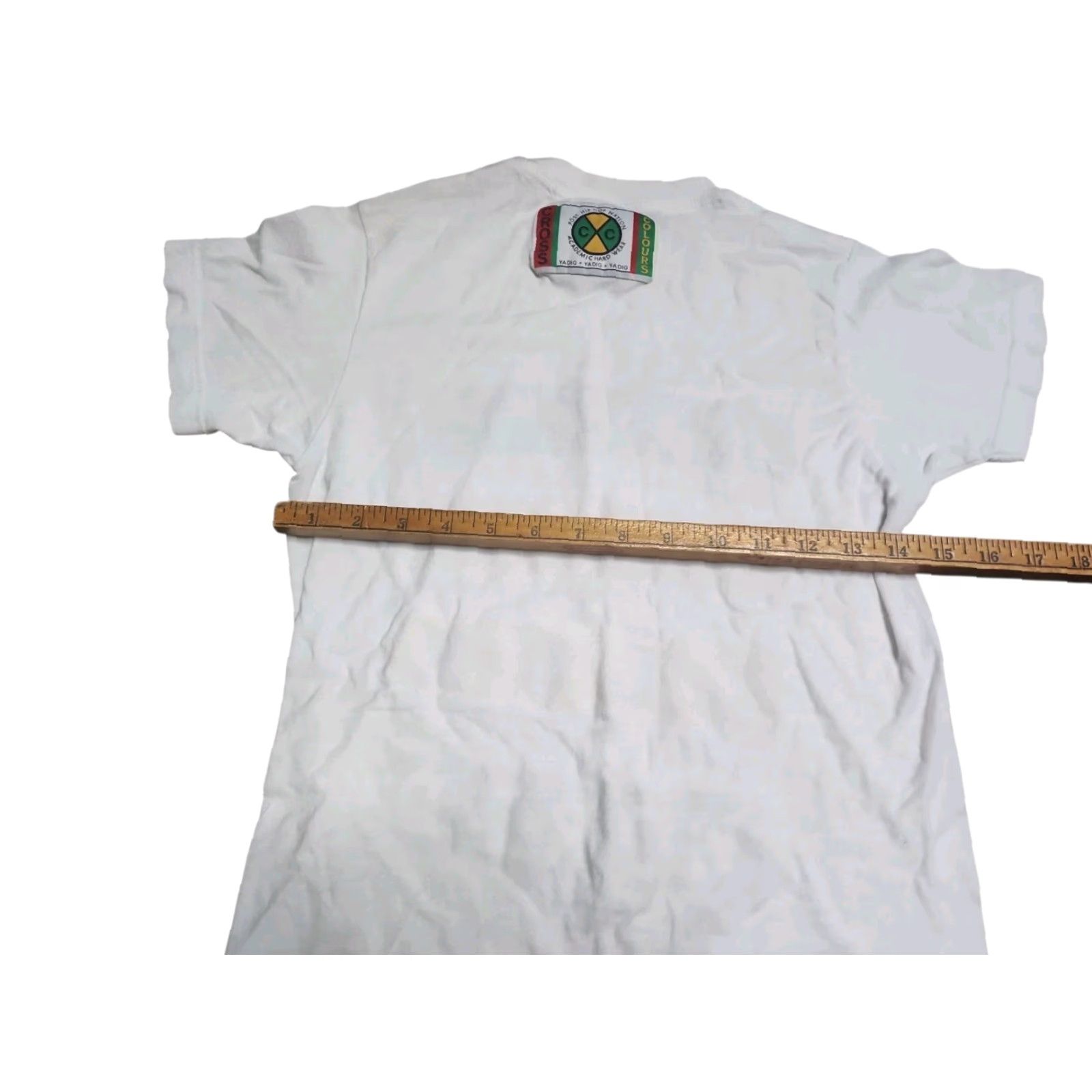 Vintage Cross Colours Graphic Print T-Shirt Mens XS White Hip Hop 80s 90s Size US XS / EU 42 / 0 - 3 Thumbnail