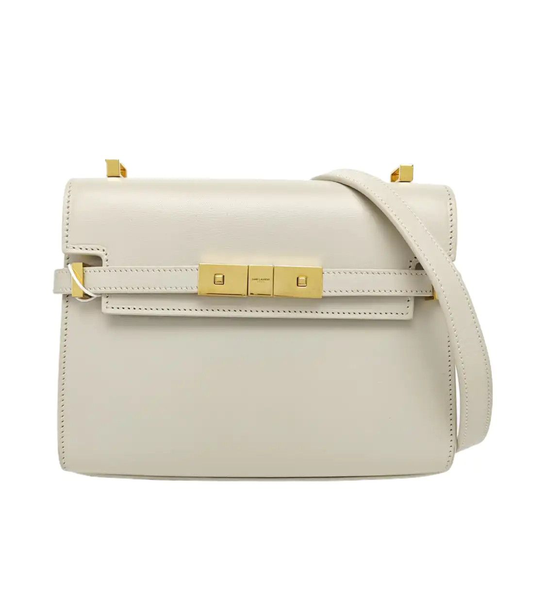 Saint Laurent Paris Saint Laurent Paris YSL MANHATTAN mini white cowhide leather 曼哈顿bag shoulder bag Size ONE SIZE - 1 Thumbnail
