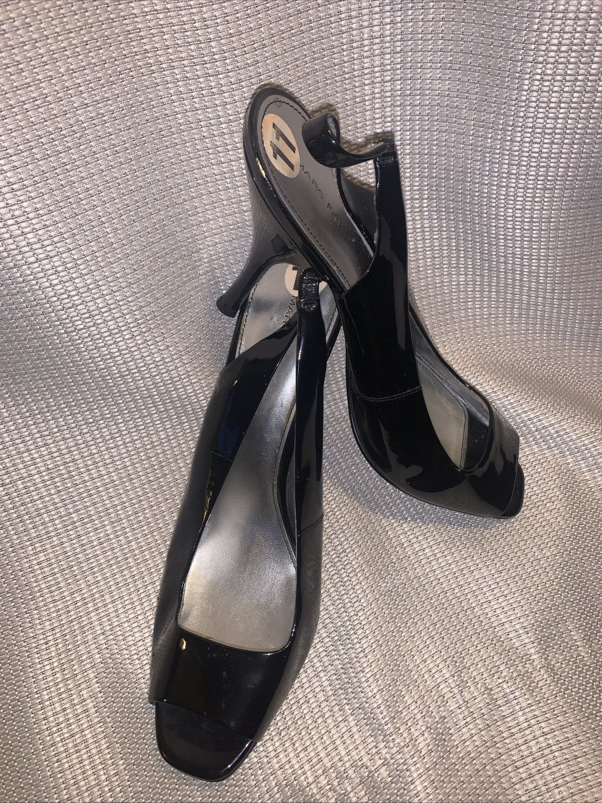 Marc Fisher Marc Fisher black size 11 sling back patent leather Size US 11 / IT 41 - 2 Thumbnail