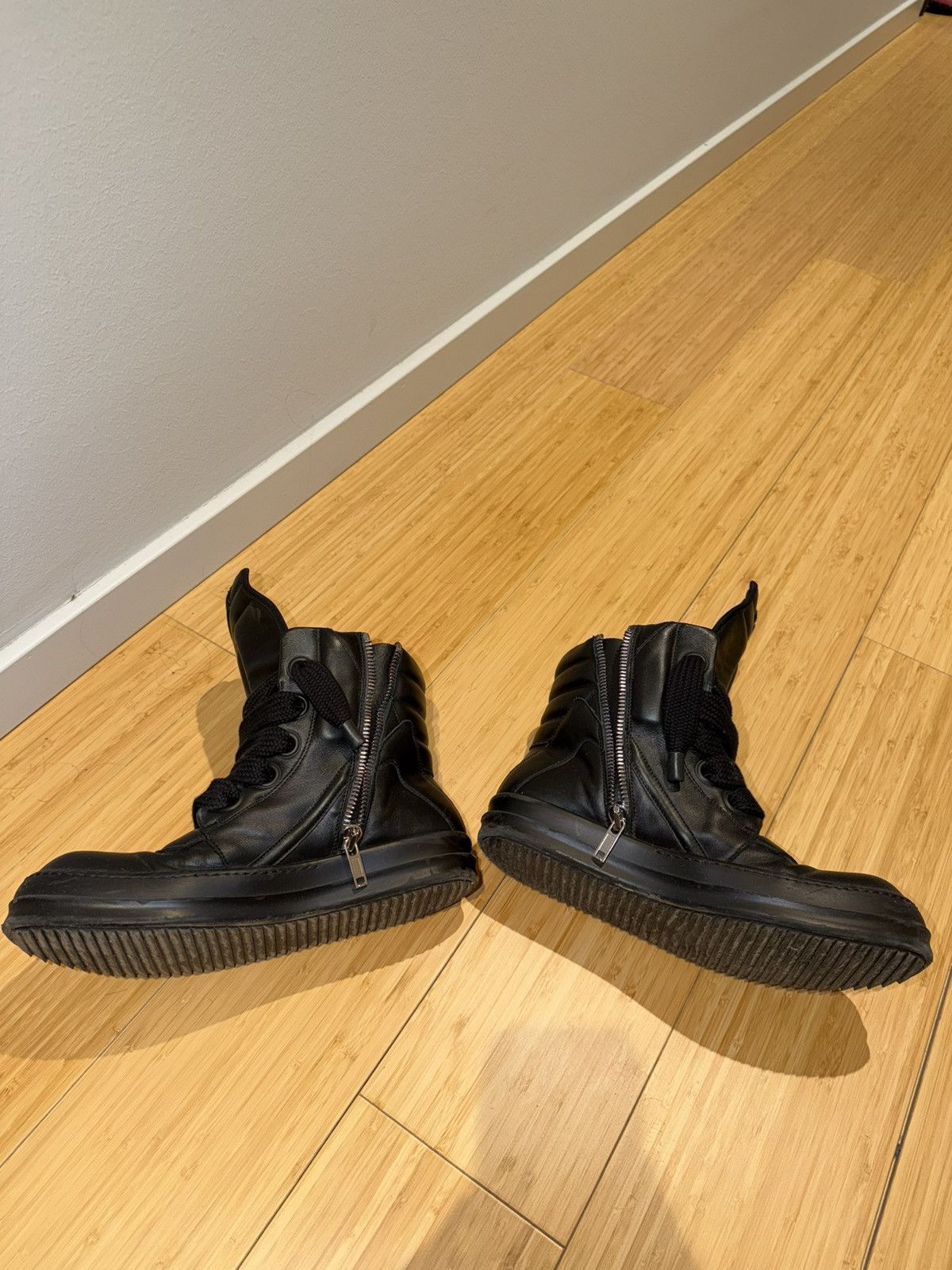 Rick Owens ‘Triple Black’ Jumbo Lace Geobaskets Size US 10 / EU 43 - 3 Thumbnail