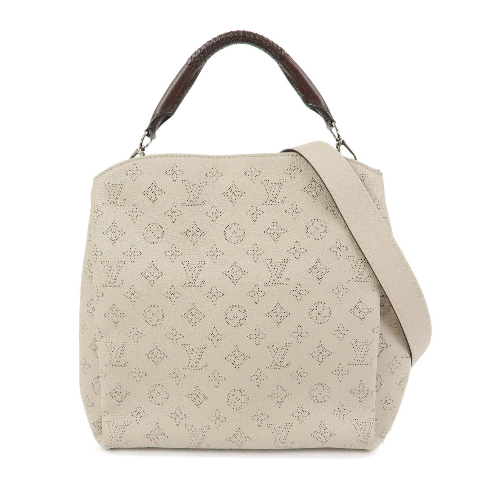 Louis Vuitton Louis Vuitton Mahina Babylone PM Calfskin Shoulder Bag Beige Size ONE SIZE - 1 Thumbnail