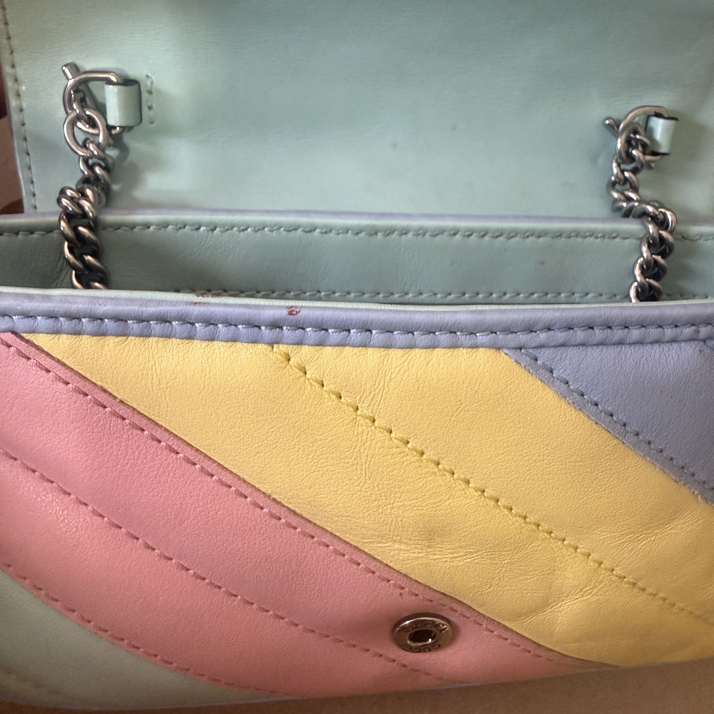 Gucci Gucci Marmont Mini GG with Silver Chain Size ONE SIZE - 6 Thumbnail