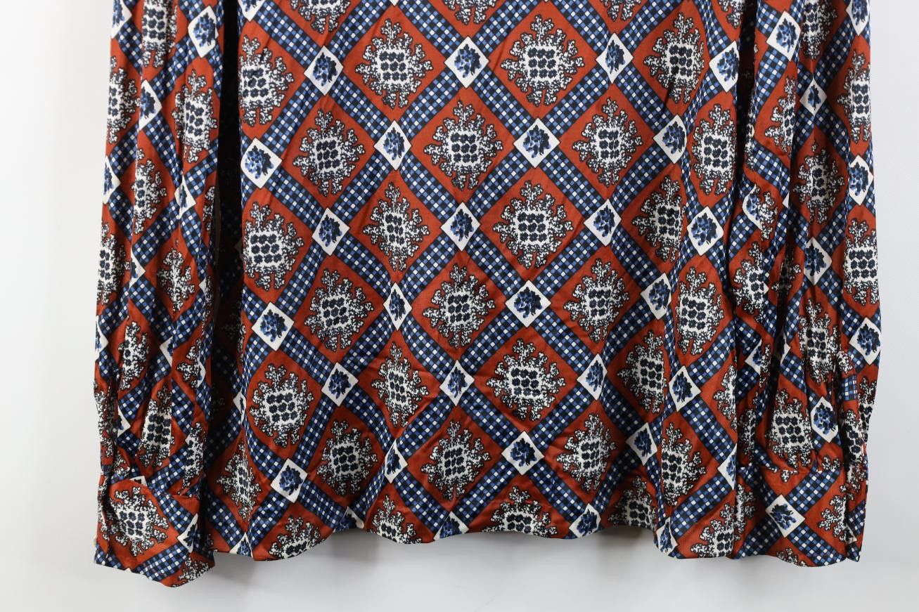Vintage Vintage 70s Mid Century Modern Collar Knit Button Shirt Size M / US 6-8 / IT 42-44 - 10 Thumbnail