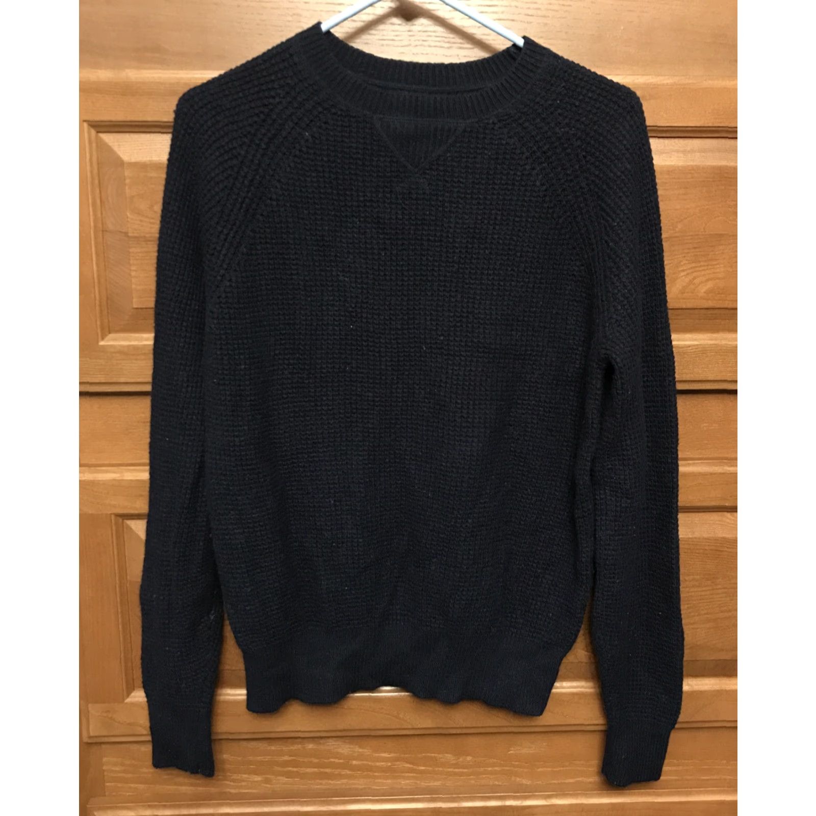 J.Crew J.CREW Sweater Crew Neck Pullover Knit Navy Blue Wool Blend Small Womens Vintage 2014 Size S / US 4 / IT 40 - 2 Thumbnail