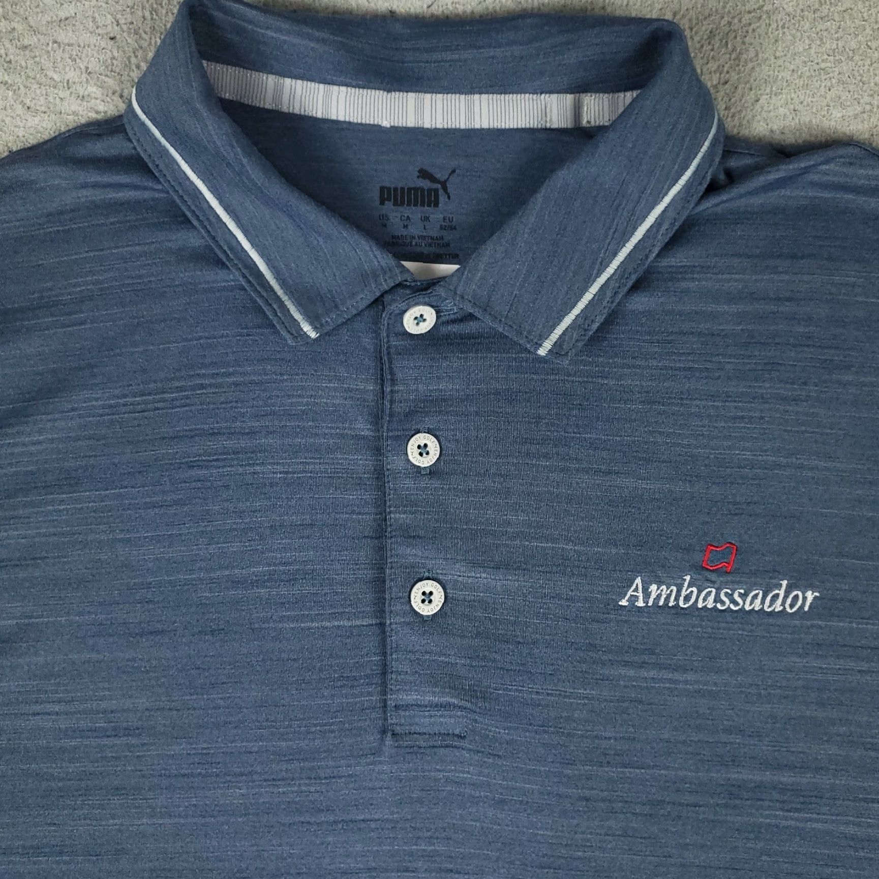 Puma Puma Polo Shirt Mens Size Medium Blue Golf Casual Short Sleeve Polo Shirt Mens Blue Golf Casual Short Sleeve Size US M / EU 48-50 / 2 - 2 Thumbnail
