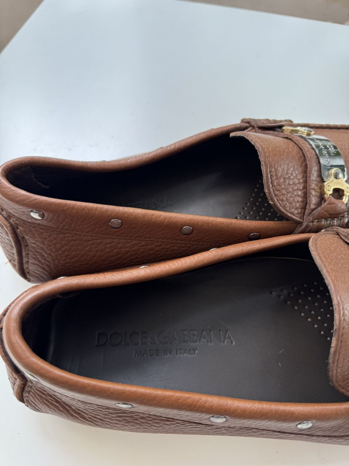 Dolce & Gabbana Dolce & Gabbana leather loafers shoes size 46(30cm) Size US 12.5 / EU 45-46 - 13 Thumbnail