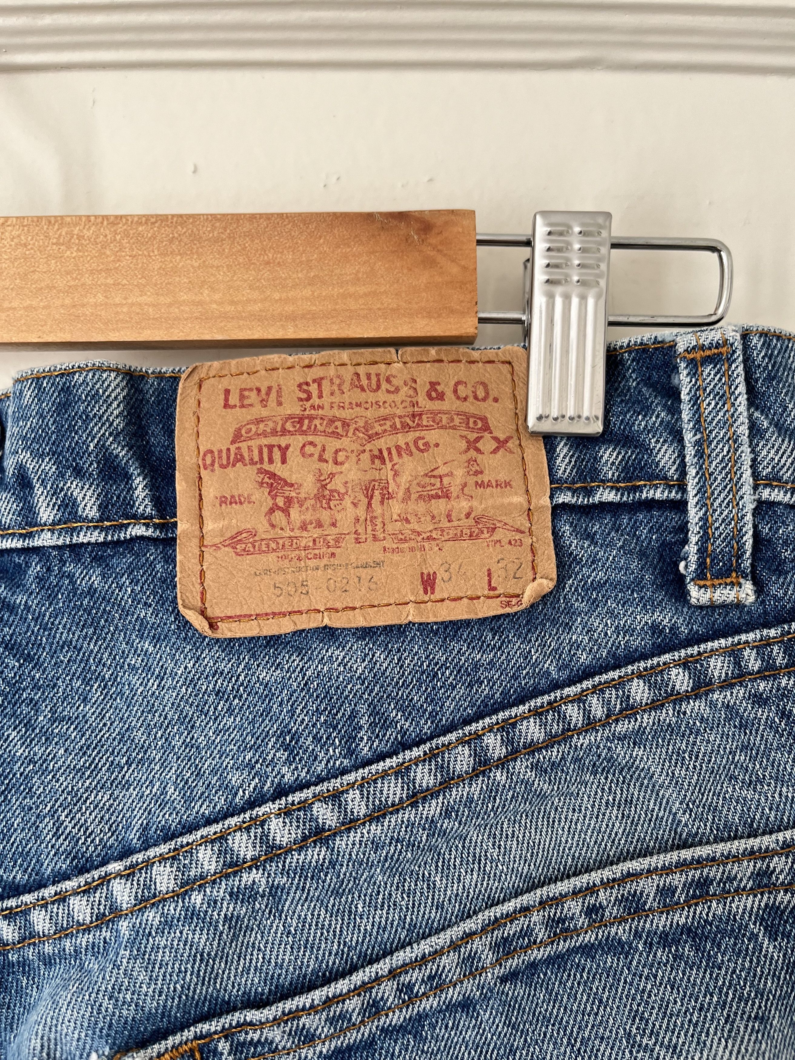 Levi's Vintage Authentically Worn-in Levis 505 Jeans Size US 33 - 3 Thumbnail