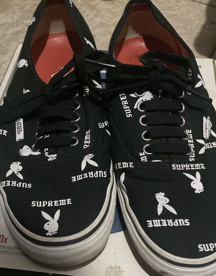 Playboy × Supreme × Vans Vans x Playboy x Supreme Authentic Pro Black FW/13 Size US 9 / EU 42 - 2 Thumbnail
