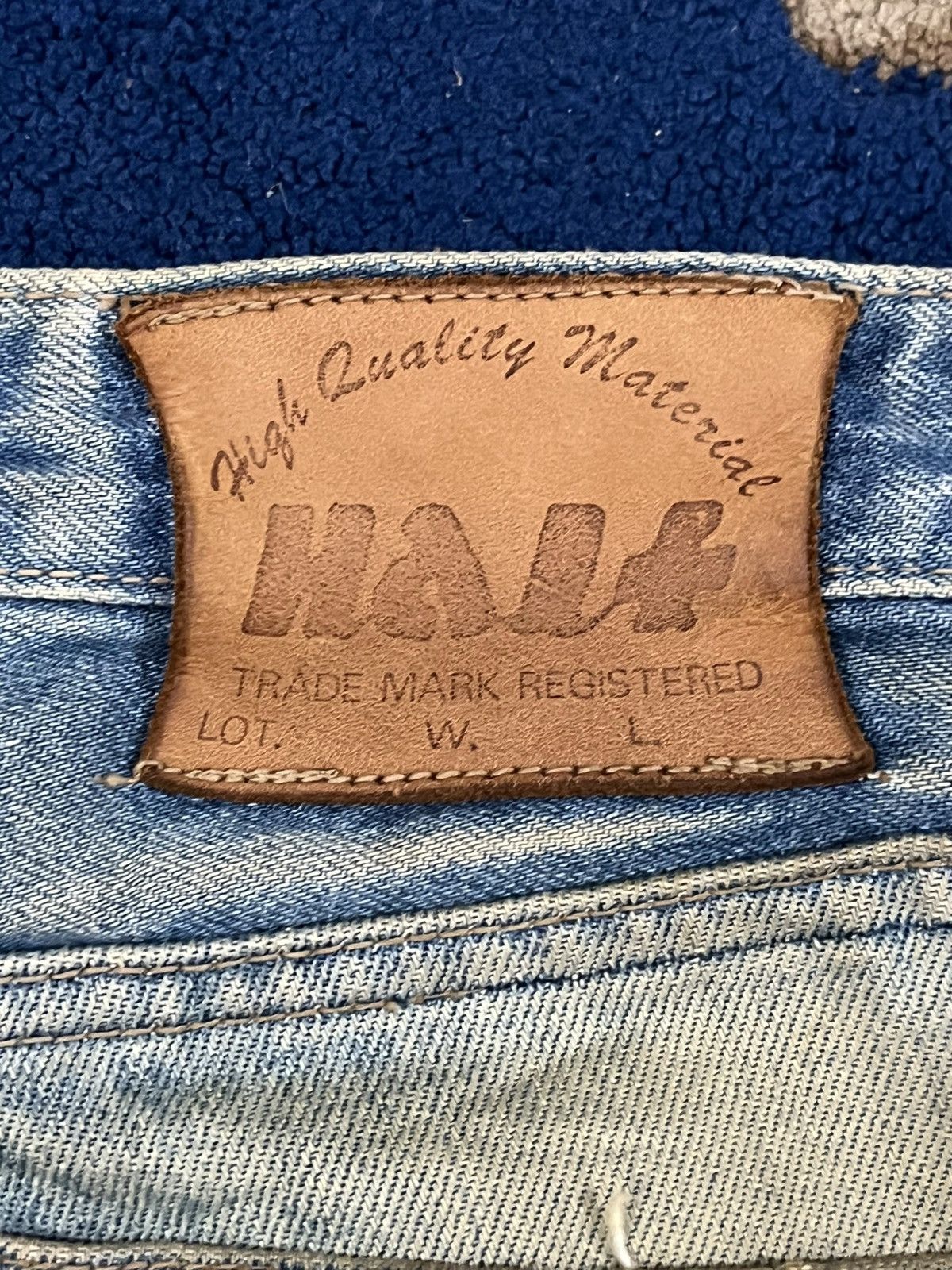 Le Grande Bleu (L.G.B.) Vintage Half Mudwash Distressed Denim Size US 28 / EU 44 - 13 Thumbnail