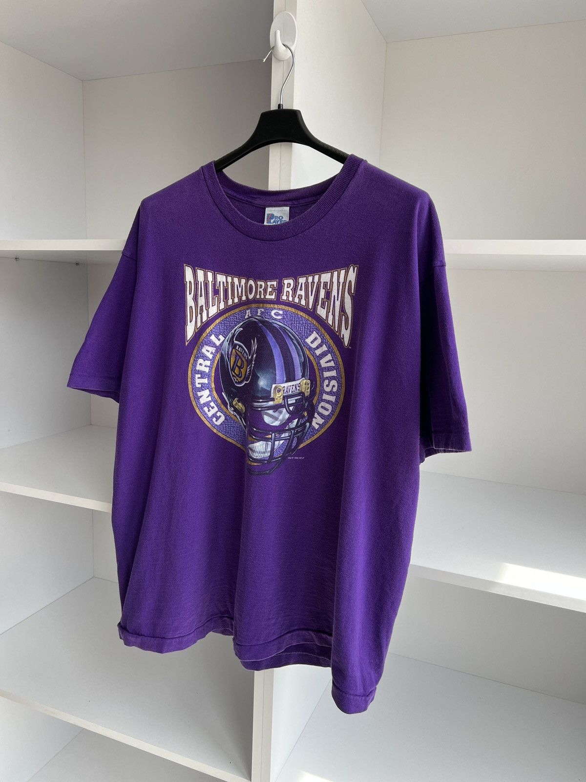 NFL × Vintage Vintage 1995 Baltimore Ravens T-Shirt Purple 90s NFL Team Size US XXL / EU 58 / 5 - 5 Thumbnail