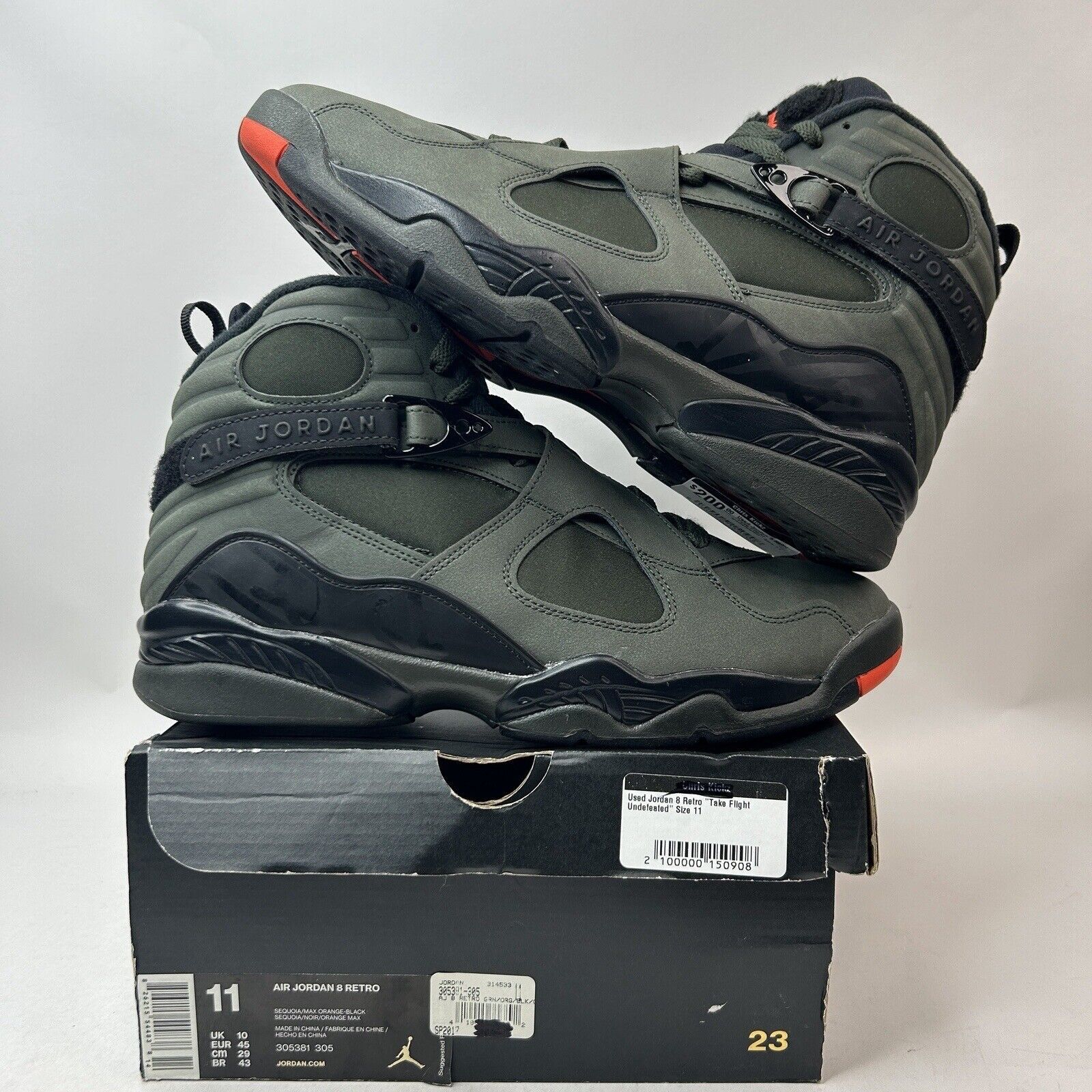 Nike Nike Air Jordan 8 Retro OG “Take Flight Undefeated” 2023 Size US 11 / EU 44 - 1 Thumbnail