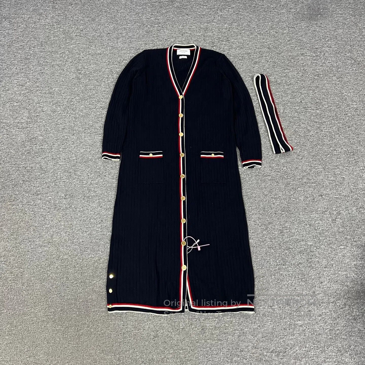 Thom Browne Thom Browne size 40 Colorful striped long cardigan jacket| Size L / US 10 / IT 46 - 1 Thumbnail