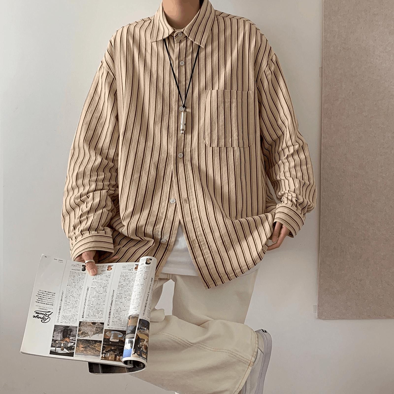 Other Striped Long Sleeve Shirt Size US M / EU 48-50 / 2 - 1 Thumbnail